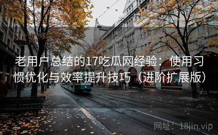 老用户总结的17吃瓜网经验：使用习惯优化与效率提升技巧（进阶扩展版）