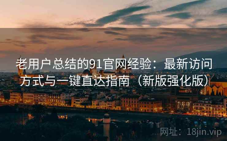 老用户总结的91官网经验：最新访问方式与一键直达指南（新版强化版）