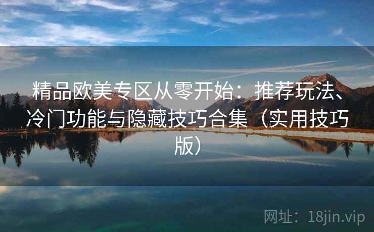 精品欧美专区从零开始：推荐玩法、冷门功能与隐藏技巧合集（实用技巧版）
