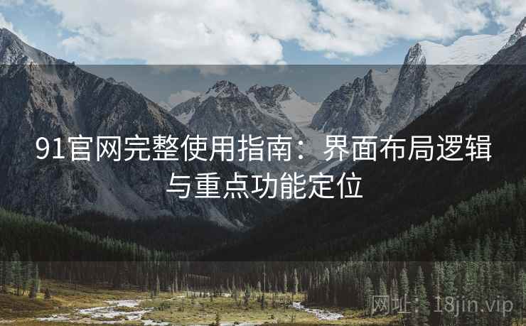 91官网完整使用指南：界面布局逻辑与重点功能定位