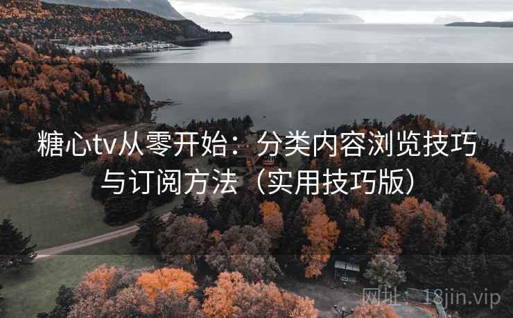 糖心tv从零开始：分类内容浏览技巧与订阅方法（实用技巧版）