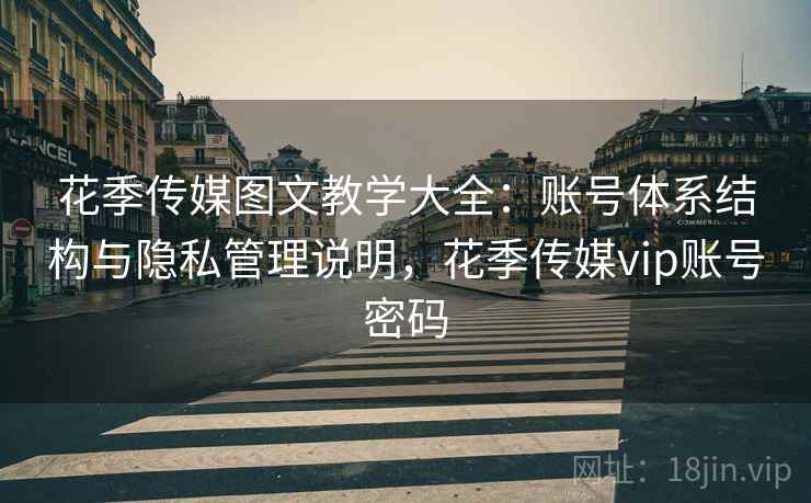 花季传媒图文教学大全：账号体系结构与隐私管理说明，花季传媒vip账号密码