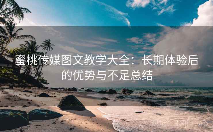 蜜桃传媒图文教学大全：长期体验后的优势与不足总结