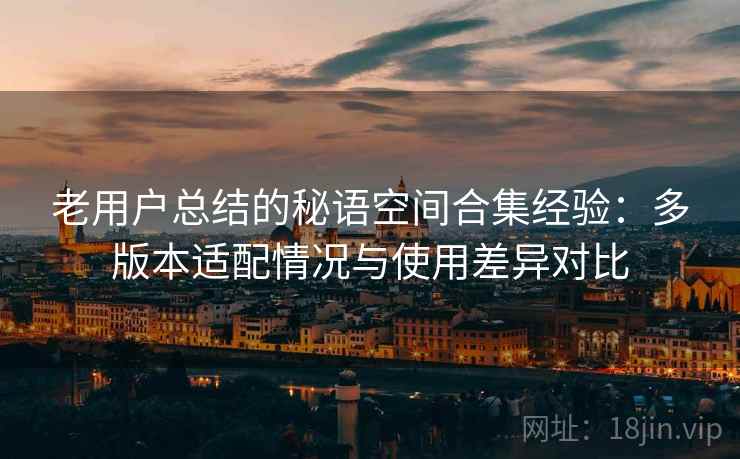老用户总结的秘语空间合集经验：多版本适配情况与使用差异对比