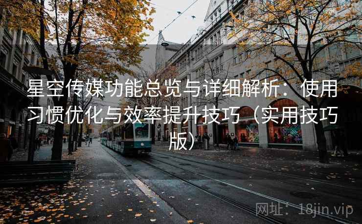 星空传媒功能总览与详细解析：使用习惯优化与效率提升技巧（实用技巧版）